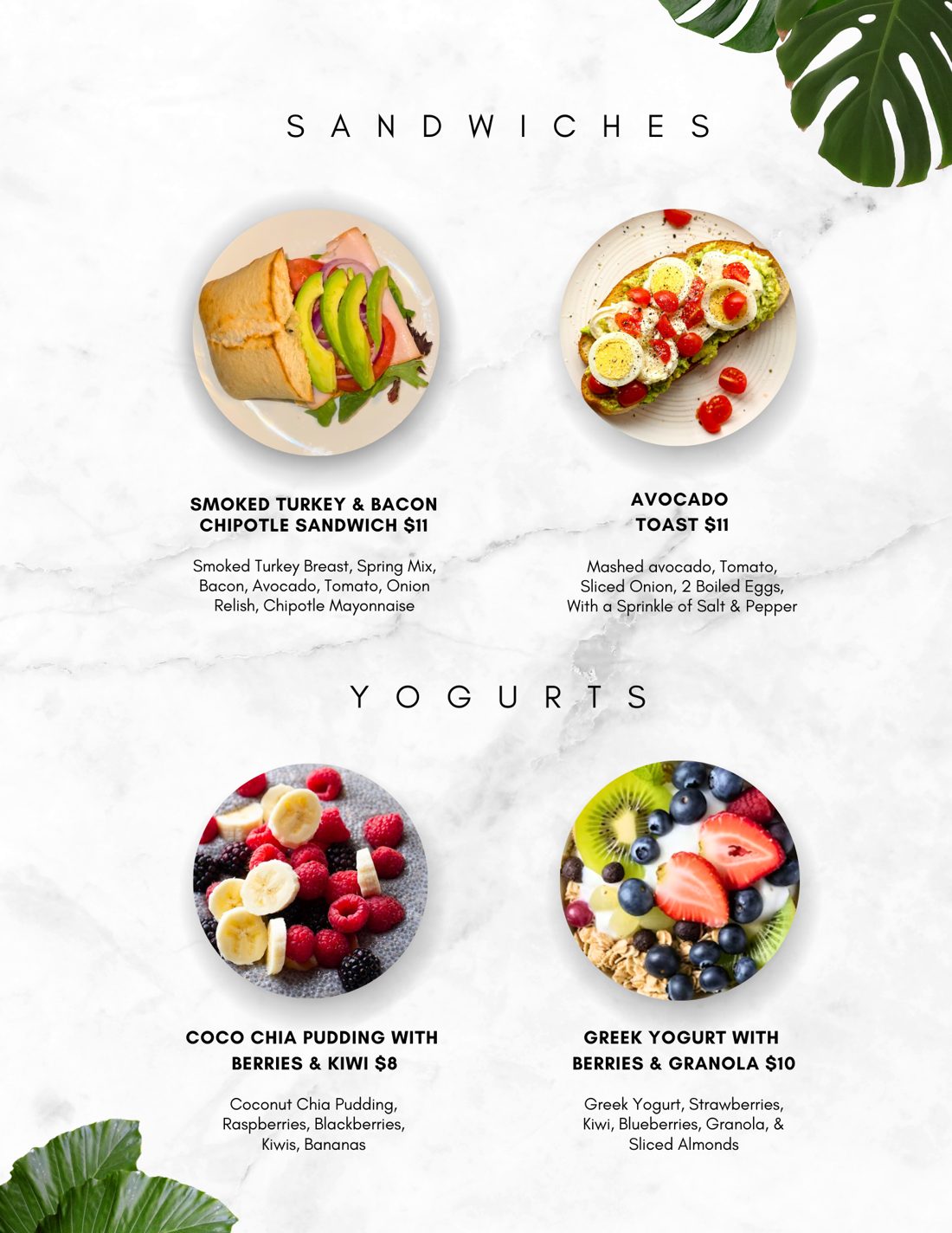English Menu — Page 4
